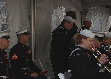 Navy and Marine Corps Band Perform for the Commissioning Ceremony of USS John Basilone
