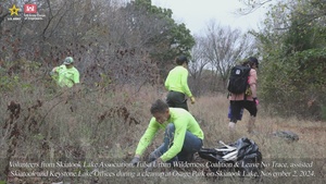 Volunteers and lake offices come together to clean up Skiatook Lake