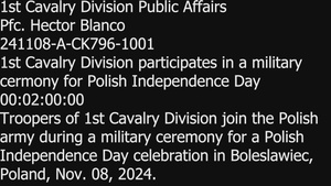 1st Cavalry Division Participates in Polish Independence Day Celebration