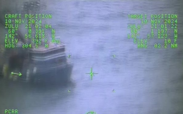Coast Guard rescues 3 from the water near Kayak Island, Alaska