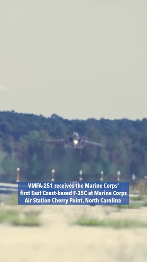 VMFA-251 receives the first East Coast-based F-35C