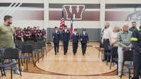 Army Reserve commanding general speaks at Houston-based high school Veterans ceremony