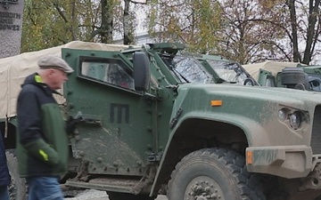 91st Brig. Eng. Bn. showcases military vehicles at a Polish Independence Day celebration