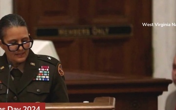 Veterans Day 2024 tribute, West Virginia National Guard general addresses state legislature