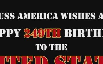 USS America Celebrates 249th Marine Coprs Birthday