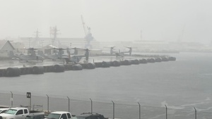 Time-lapse of Osprey departures from Joint Base Pearl Harbor Hickam Pier