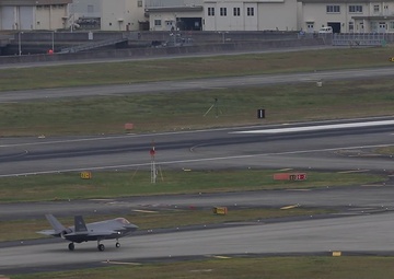 Keen Sword 25: F-35A Lightning II Aircraft from JASDF Conduct Flight Operations at MCAS Iwakuni