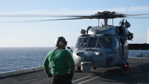 USS Nimitz Conducts Helicopter Operations