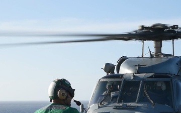 USS Nimitz Conducts Helicopter Operations