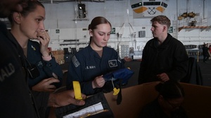 U.S. Navy Sailors Prepare for INSURV Inspection