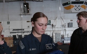 U.S. Navy Sailors Prepare for INSURV Inspection