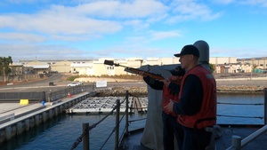 USS Nimitz Pulls Into Naval Air Station North Island