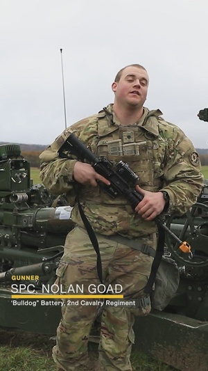 U.S. Soldiers emplace and prepare for Dynamic Front 25 live fire exercise