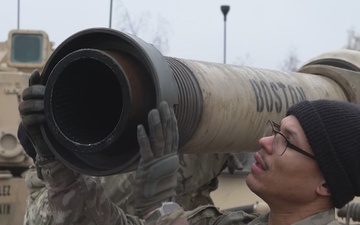 Troopers of 1st Battalion 82nd Field Artillery Regiment prepare for their role in Dynamic Front