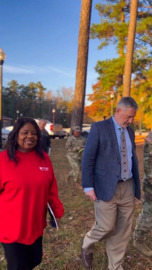 Fort Gregg-Adams leadership engages community during Walking Town Hall