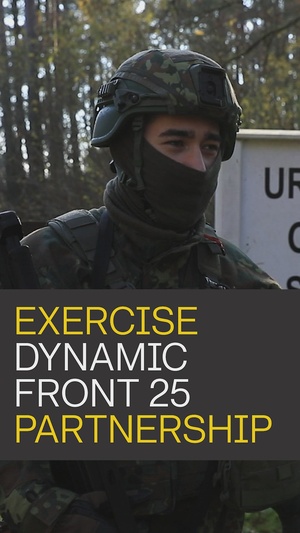 German Army Soldier talks about Exercise Dynamic Front 25