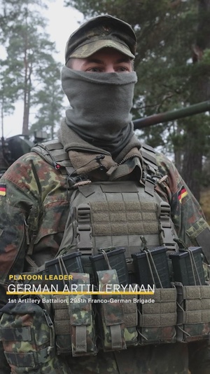German Army Soldier discusses Exercise Dynamic Front 25
