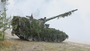 German Army soldiers participate in Dynamic Front 25 live fire exercise