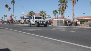 MCAGCC Marines march in Twentynine Palms' 88th annual Pioneer Days Parade