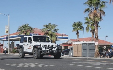 MCAGCC Marines march in Twentynine Palms' 88th annual Pioneer Days Parade