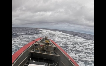 Coast Guard Cutter Munro interdicts suspected drug smuggling vessel in the Eastern Pacific Ocean