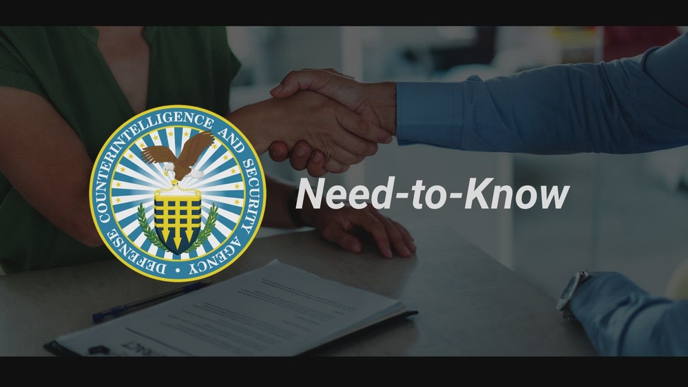 DVIDS - Video - DCSA Security Training Need to Know Video