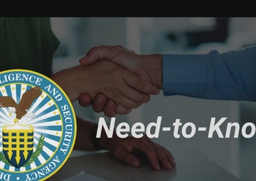 DCSA Security Training Need to Know Video