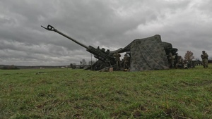2nd Cavalry Regiment Field Artillery Squadron conducts live fire training during Exercise Dynamic Front 25