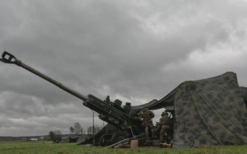 2nd Cavalry Regiment Field Artillery Squadron conducts live fire training during Exercise Dynamic Front 25