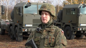 Polish Land Forces Pfc. Jedynak speaks about Dynamic Front
