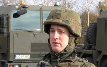 Polish Land Forces Pfc. Jedynak speaks about Dynamic Front