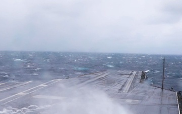 Aqueous film-forming foam test aboard USS George H.W. Bush