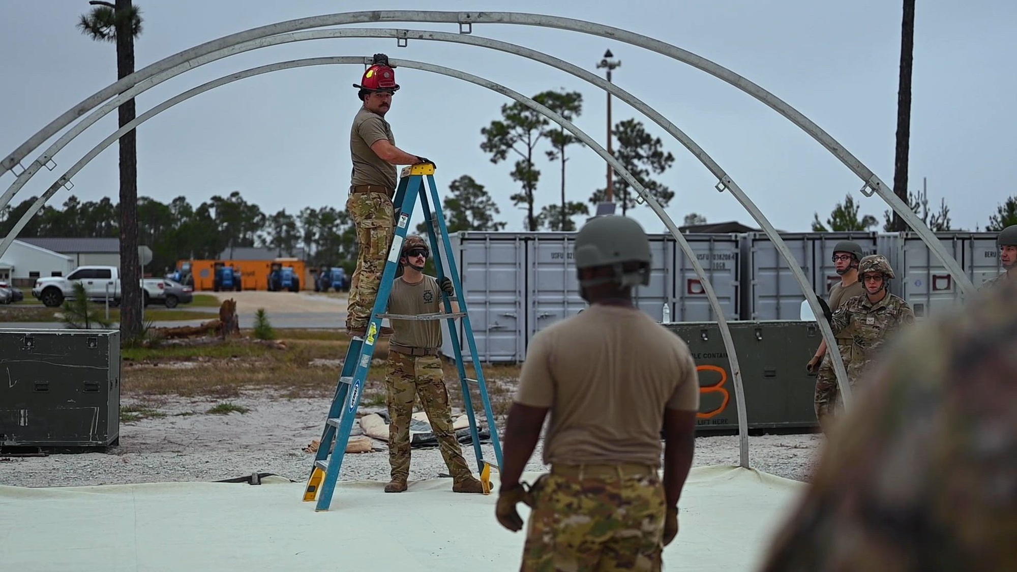 12th Air Task Force hones their skills during a field exercise at Tyndall AFB