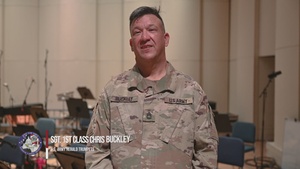 U.S. Army Herald Trumpets rehearse in anticipation of the 60th Presidential Inauguration