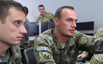 Iowa National Guard and Kosovo Security Forces conduct Combat Net Radio and Tanium Software Training