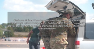 Selfless Service in Action: How the OKGuard supported Hurricane Helene relief efforts