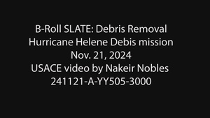 Hurricane Helene Savannah Debris Mission