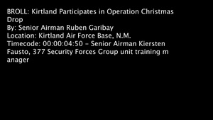 Kirtland Participates in Operation Christmas Drop
