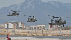 Utah National Guard Recieves Army's Most Advanced Attack Helicopter- B-Roll