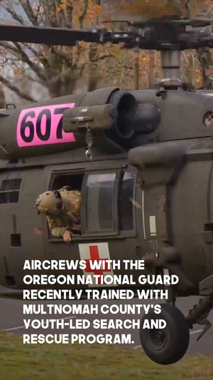 Oregon Guard air crews conduct search and rescue training