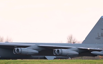 Two B-52s takeoff in support of Exercise APEX JET