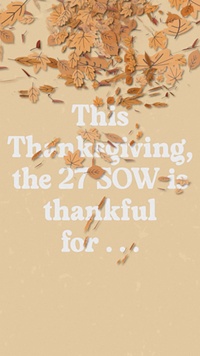 The 27th SOW is thankful for you