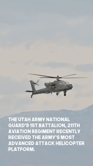 Utah Army Guard unit receives latest model AH-64 Apache attack helicopter