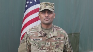 Thanksgiving Shout-out Spc. Shrijan Acharja