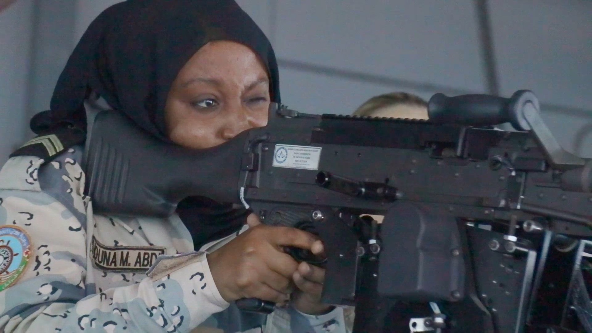 U.S. Sailors assigned to Maritime Expeditionary Security Squadron-1 (MSRON-1) participate in a knowledge exchange with women from the Djiboutian Coast Guard and Djiboutian Navy during Sea Sisters, part of Exercise Bull Shark 25-1, at Camp Lemonnier, Djibouti, on Nov. 4-6, 2024. Led by Combined Joint Task Force - Horn of Africa, Bull Shark 25-1 is a joint training exercise with U.S. and partner forces focused on enhancing personnel recovery capabilities and interoperability. Sea Sisters, facilitated by Women, Peace, and Security (WPS) and MSRON-1, spanned three days and included sessions on maritime survival tactics, medical care, and relationship-building. WPS was established by United Nations Security Council Resolution 1325 in 2000, WPS emphasizes the critical role of women in peace and security efforts and calls for the protection of women and girls in conflict zones. (U.S. Air National Guard video by Tech. Sgt. Kathleen LaCorte)