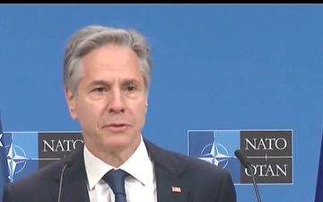 Secretary of State Antony J. Blinken holds a press availability in Brussels, Belgium