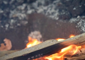 First Team farrier making a caltrop