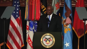 28th Secretary of Defense, Lloyd J. Austin III, Addresses the U.S. Corps of Cadets at West Point