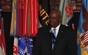 28th Secretary of Defense, Lloyd J. Austin III, Addresses the U.S. Corps of Cadets at West Point