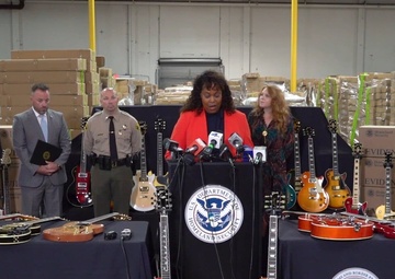 Full Press Conference: CBP and Partners Seize More than $18 million in Fake Gibson Guitars
